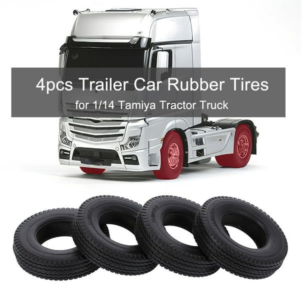 4PCS 1/14 RC Car Tractor Truck 85*20mm Climbing Rubber Tyre Tire for Tamiya